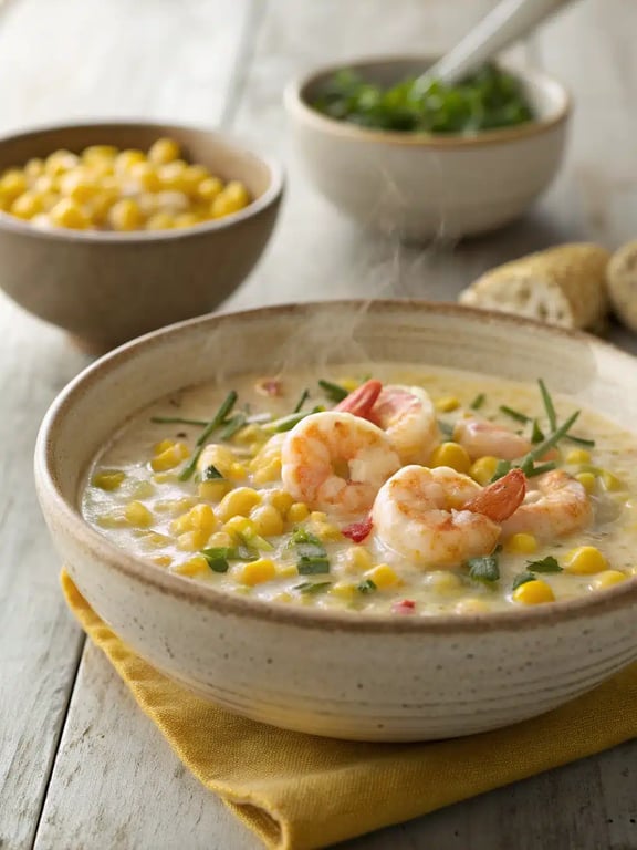 Simple Shrimp Corn Chowder Ready in 30 Minutes