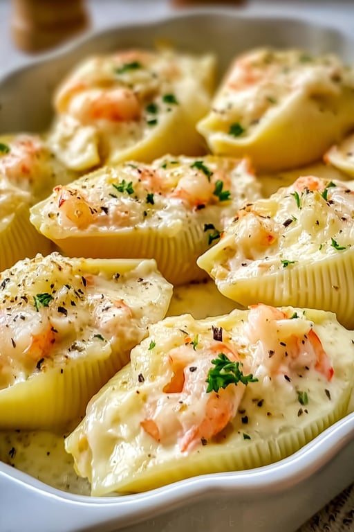Creamy Seafood Stuffed Shells Recipe – Simple and Satisfying