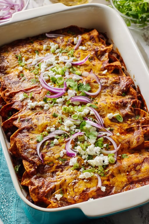 Vegetarian Enchilada Casserole Recipe – Easy Family Favorite