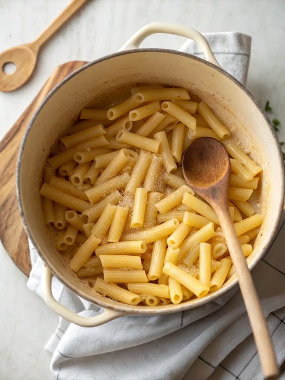 Cooking onions and mushrooms in a skillet for the loaded veggie baked ziti