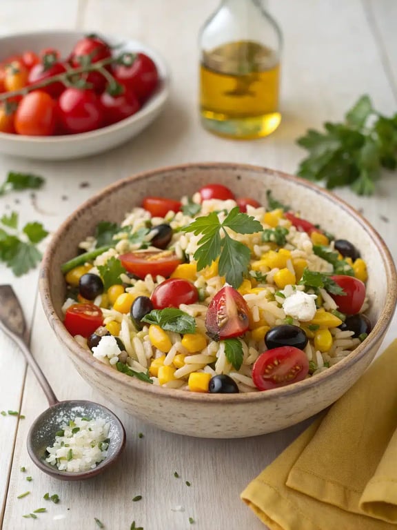 Simple Rainbow Orzo Salad Ready in 30 Minutes