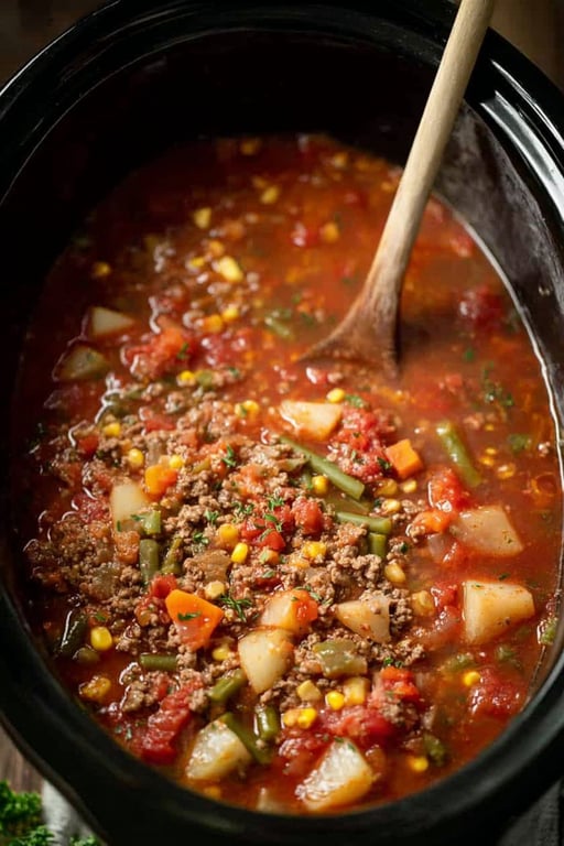 Crockpot Vegetable Beef Soup Recipe - Simple and Satisfying – Vegetarian Recipes