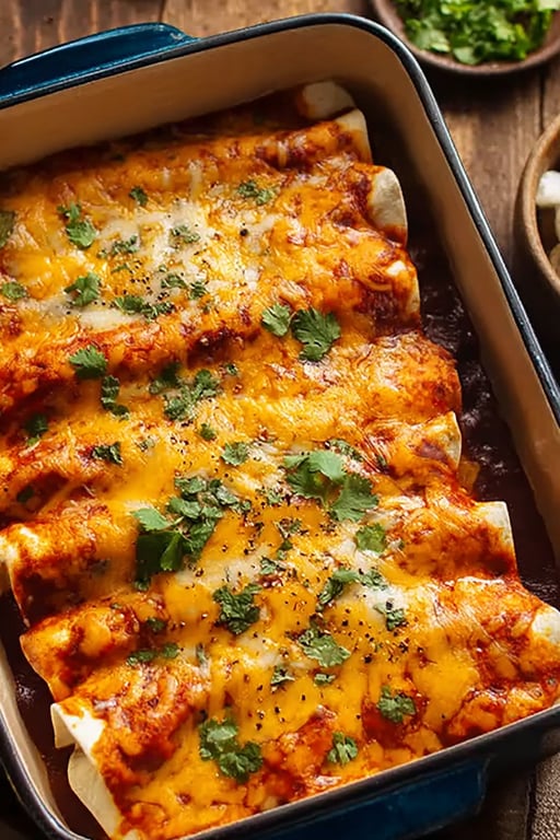 Easy Bean and Cheese Enchiladas (40 Minutes)