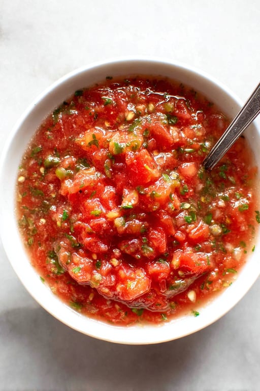 Homemade Salsa with Fresh Tomatoes (5 Minutes)