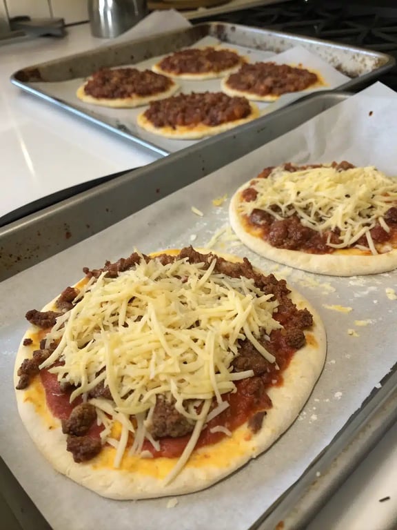 Final step for mexican pizza recipe — plated and ready