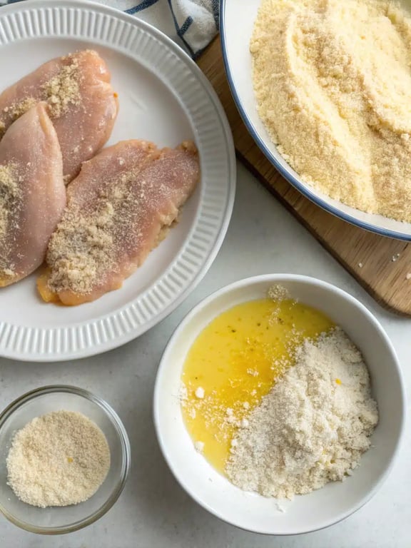 Step 4 for chicken parmesan recipe — texture check