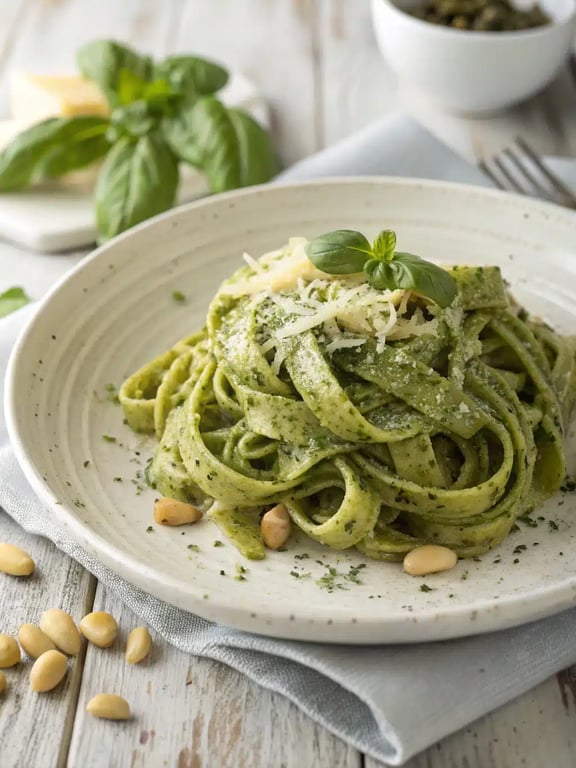 Creamy Pesto Pasta for Cozy Nostalgia