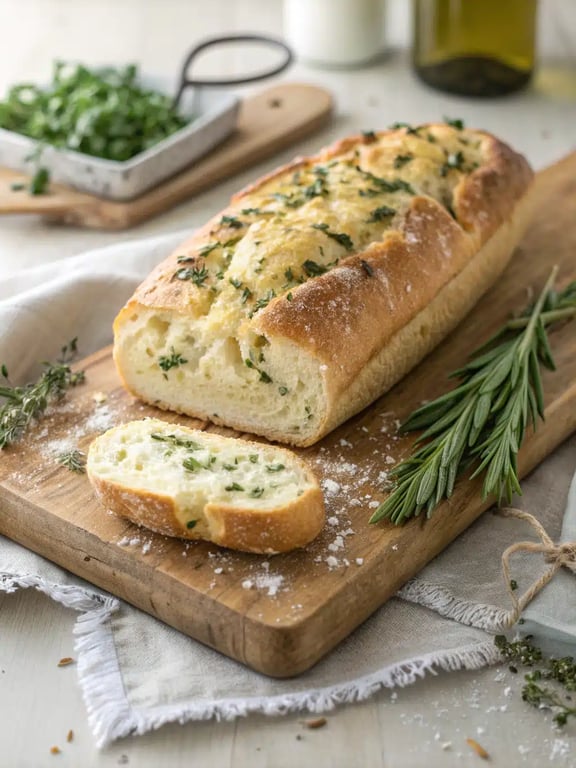 Simple Italian herb cheese bread brings pure joy