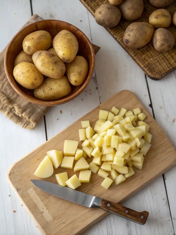 Step 2 for Italian sausage potato soup — process in progress