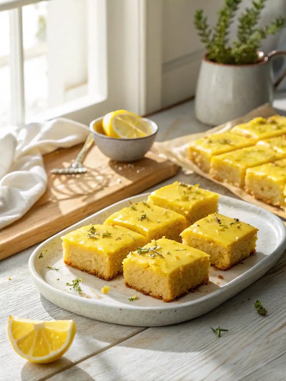 Lemon Brownies Recipe with an Irresistible Glaze