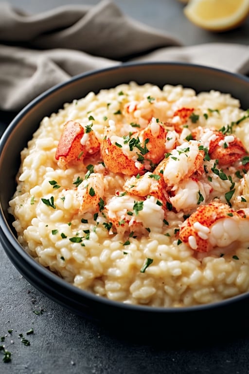 Lemon Butter Lobster Risotto (Easy 45 Minute Dinner)