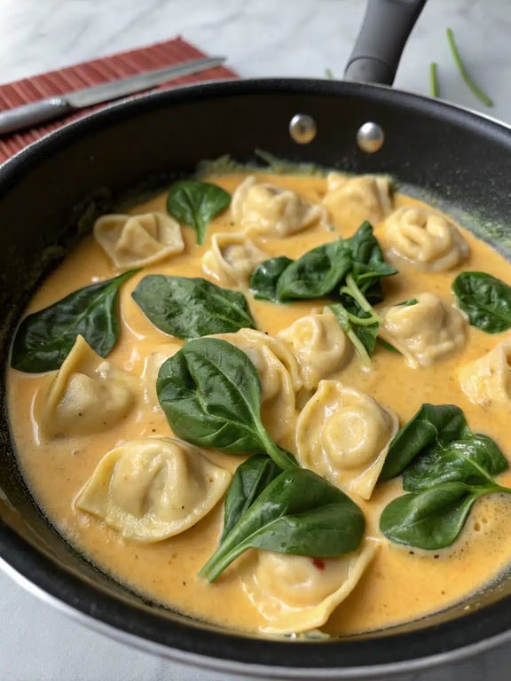 Step 4 for Marry Me Tortellini — texture check