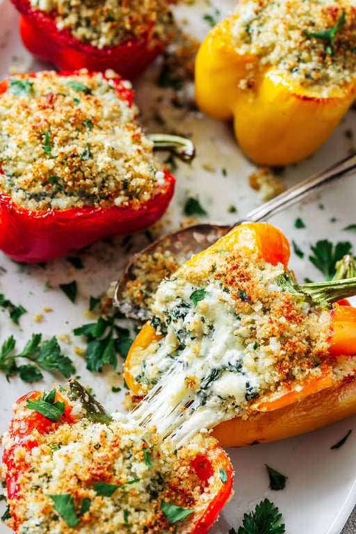 Ricotta Stuffed Peppers Recipe – Cheesy and Wholesome