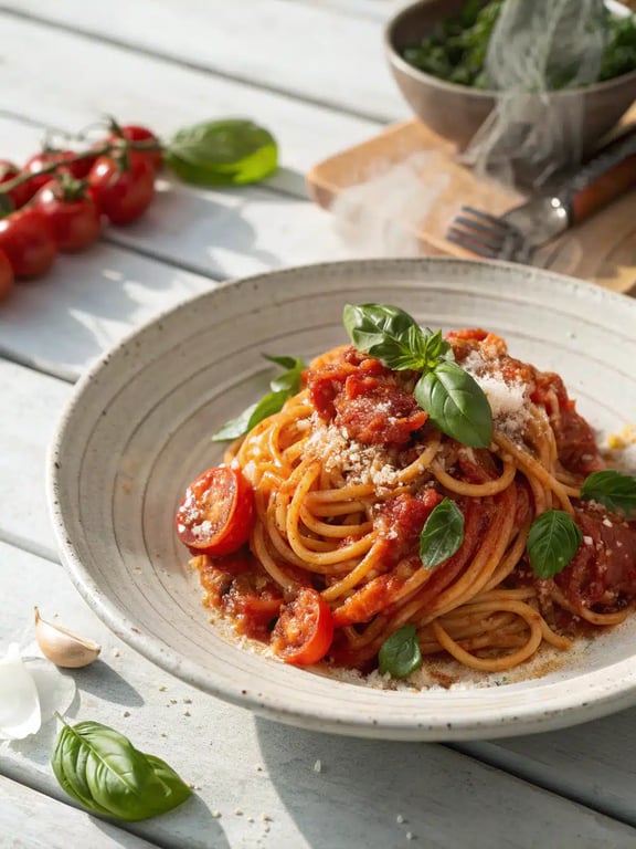 Simple Tomato Basil Pasta for Cozy Nostalgia