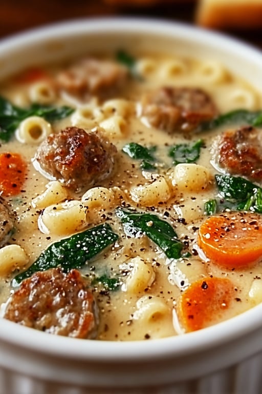 Turkey Sausage Ditalini Soup: Easy Italian Recipe