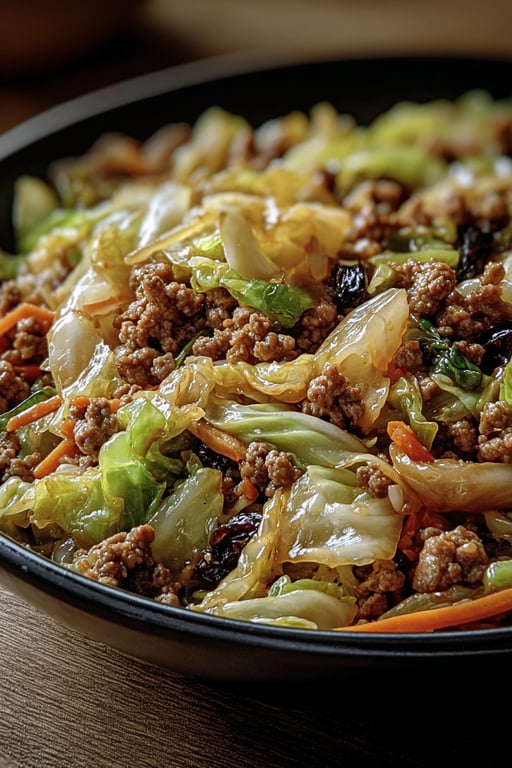 Chinese Ground Beef and Cabbage Stir Fry (Easy 30 Minute Dinner)