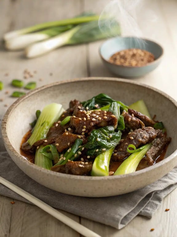 Bok Choy Beef Stir Fry with Easy Freshness