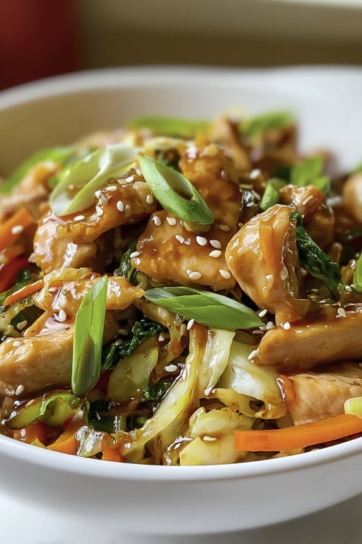 Chinese Chicken Cabbage Stir Fry (Serves 4)