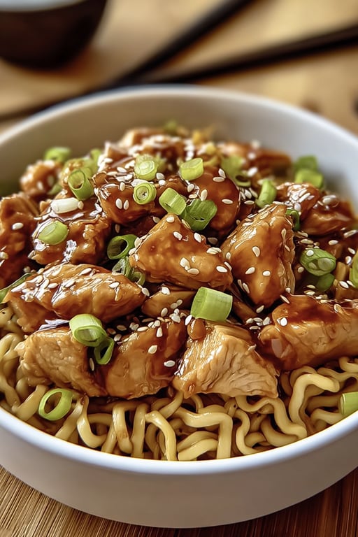 Chicken Teriyaki Noodles (Serves 4)