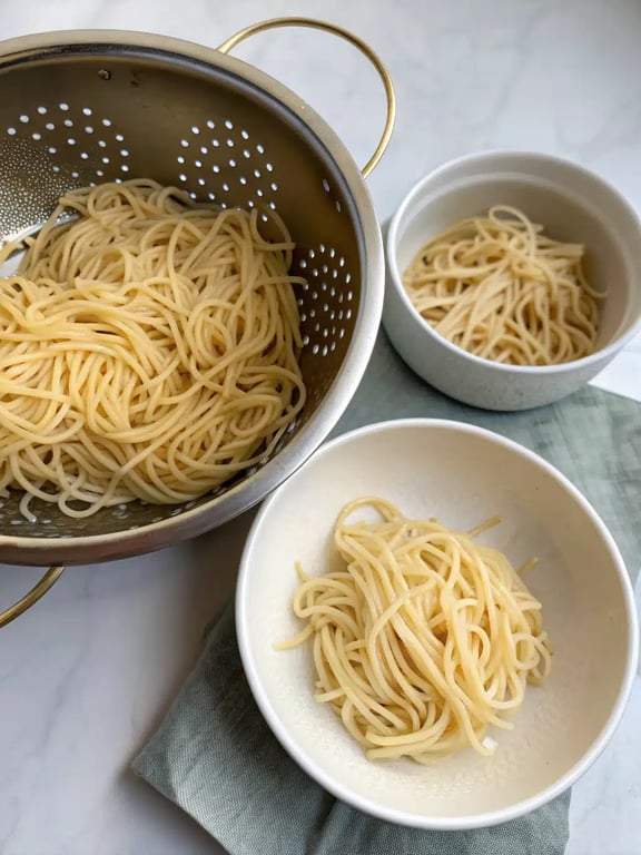 plain chow mein — step 2 Step 2 for plain chow mein — process in progress