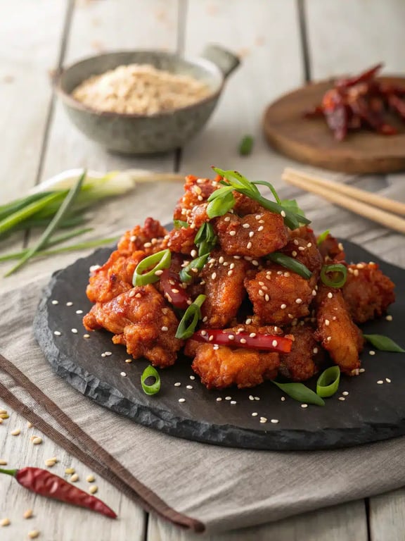 Pollo Dragón Picante para Cenas Familiares Confortables