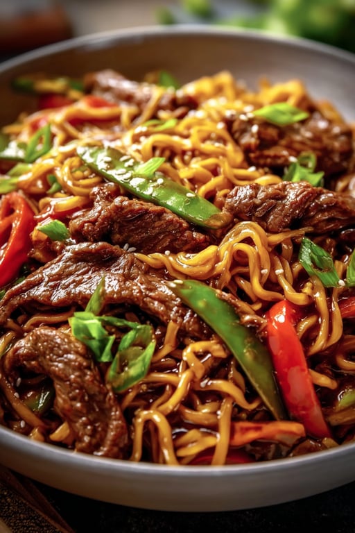 Sticky Beef Noodles (Easy 25 Minute Better Than Takeout)