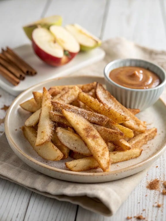 Air Fryer Apple Fries with Bold Cinnamon Flavor