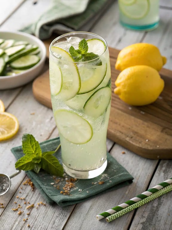 Chilled Cucumber Lemonade for Quick Summer Freshness