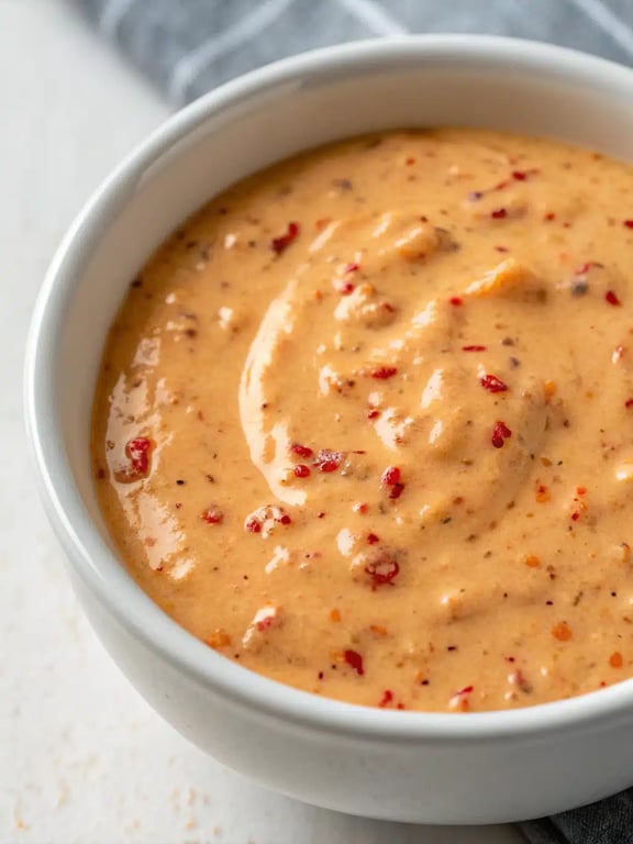 chipotle garlic sauce drizzled over tacos and vegetables