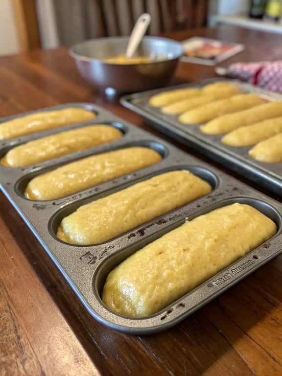 Final step for homemade twinkies recipe — plated and ready