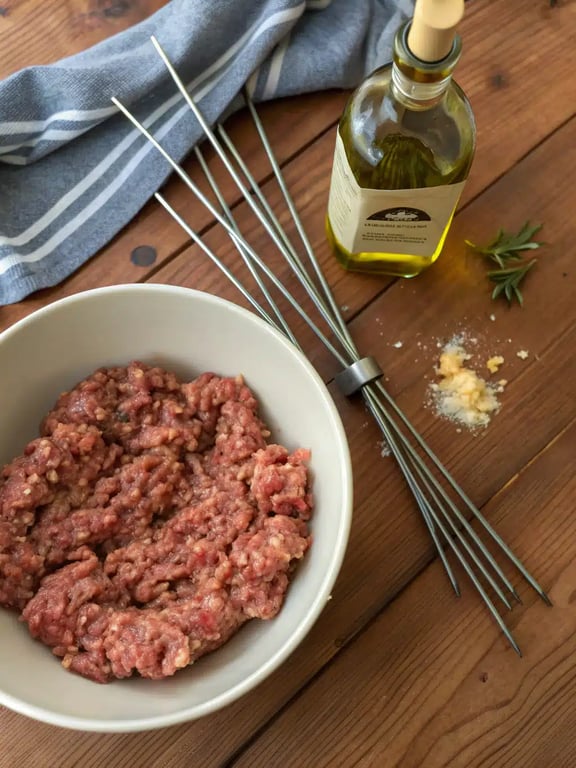 Step 4 for kofta kebab recipe — texture check
