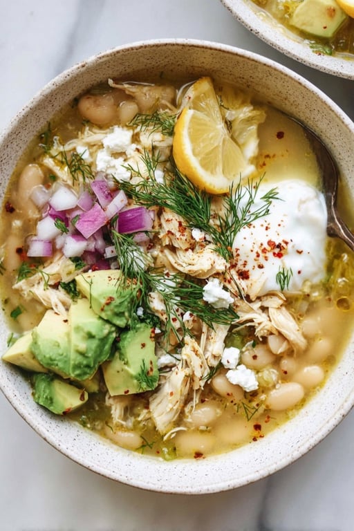 Crockpot Mediterranean White Chicken Chili: 6 Easy Steps