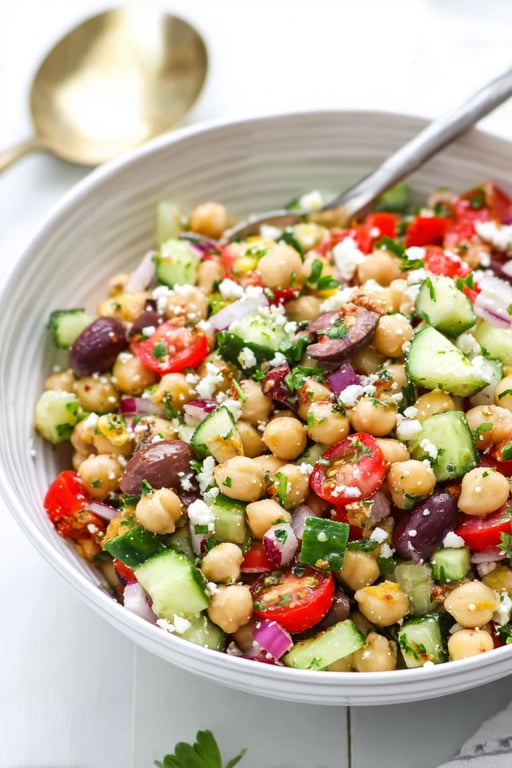 Mediterranean Chickpea Salad: Ready in 10 Minutes