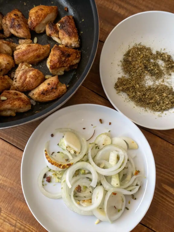 Step 4 for Mediterranean diet dinners — texture check