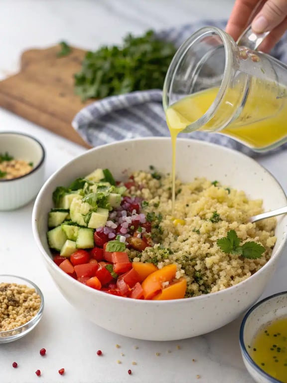 Final step for Mediterranean diet meal plan — plated and ready