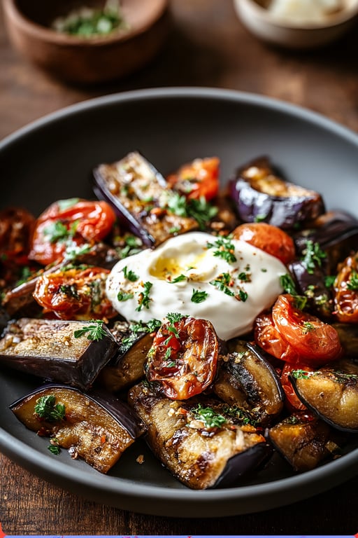 Mediterranean Roasted Eggplant: Easy Mediterranean Recipe
