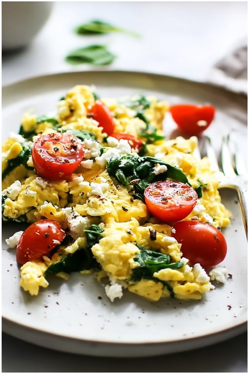Mediterranean Scrambled Eggs: 6 Easy Steps