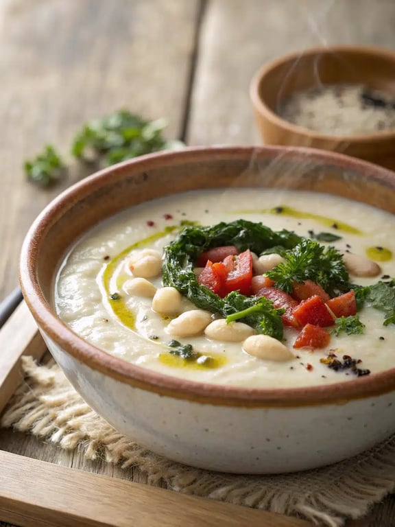 Mediterranean White Bean Soup for Simple Nostalgia