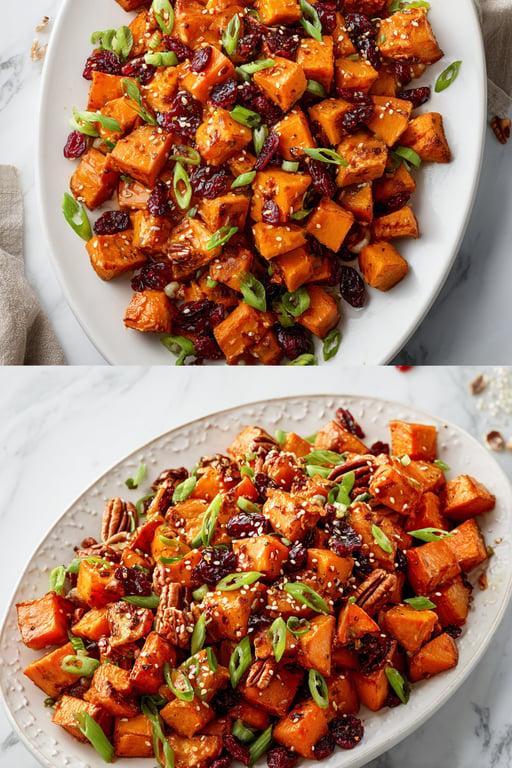 Cranberry Sweet Potato Salad: Easy Mediterranean Recipe