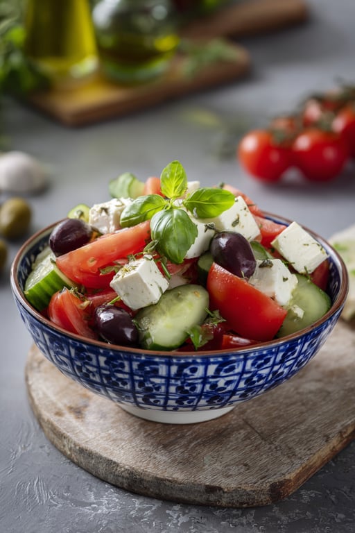 Classic Greek Salad Feta: 10 Minutes of Prep