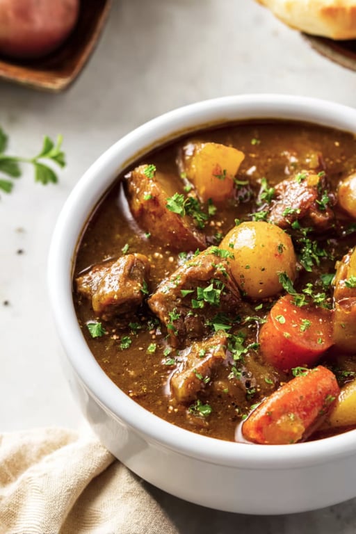Old Fashioned Beef Stew with Vegetables (Easy 1 Pot Recipe)