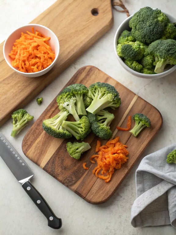 Making the roux for broccoli cheddar soup in a pot on the stove