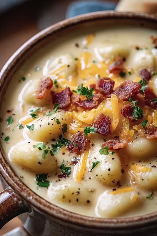Cheddar Gnocchi Soup Recipe – Warm and Comforting
