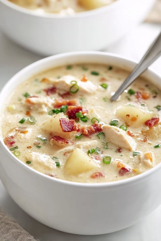 Chicken Turkey Bacon Chowder: Easy Soup and Stew Recipe