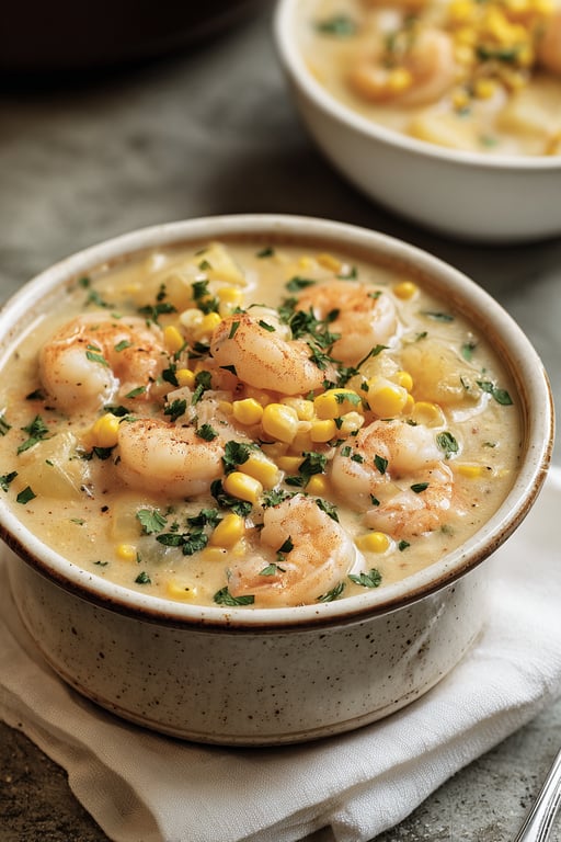 Shrimp and Corn Chowder (Easy 45 Minute Soup)
