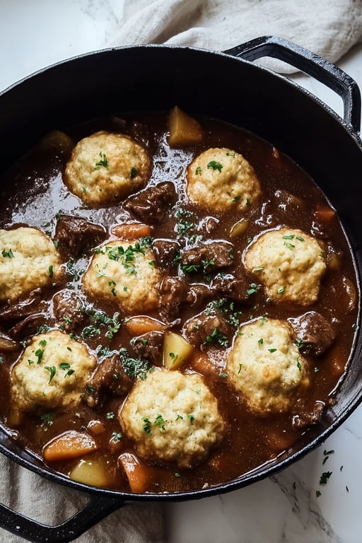 Beef Stew Dumplings: 18 Ingredients