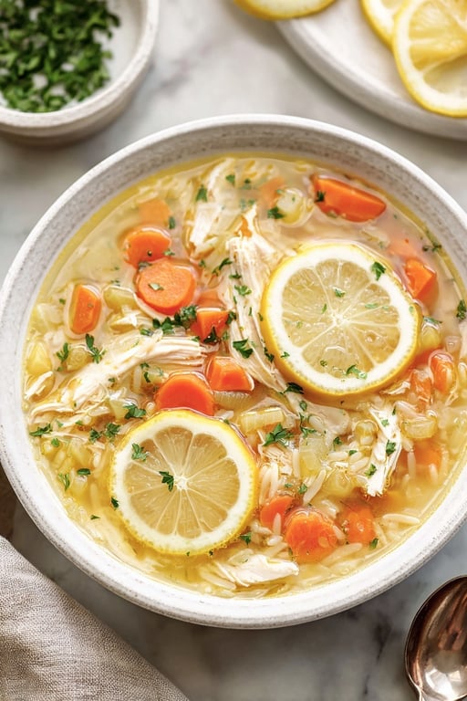 Lemon Chicken Orzo Soup Recipe – Warm and Comforting