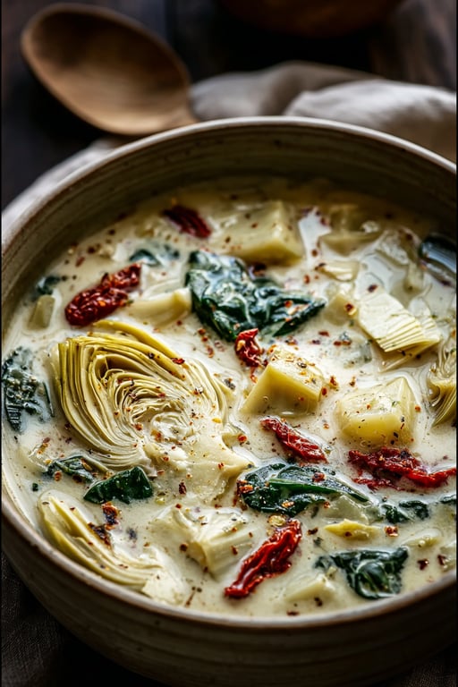 Lemony Artichoke Soup (Easy, Serves 4)
