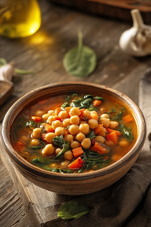 Mediterranean Chickpea Soup Recipe – Hearty and Wholesome