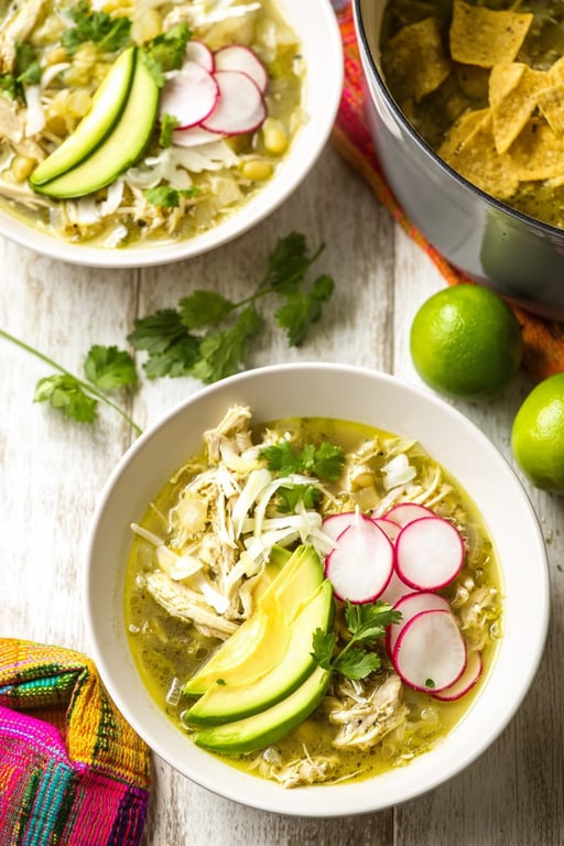 Pozole Verde de Pollo (Green Chicken Posole, 85 Min)